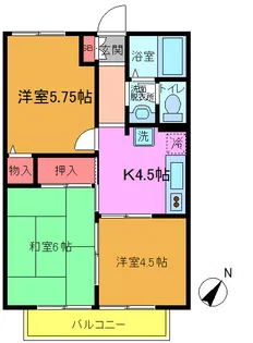 ライトコート国府台I【2階】の間取り
