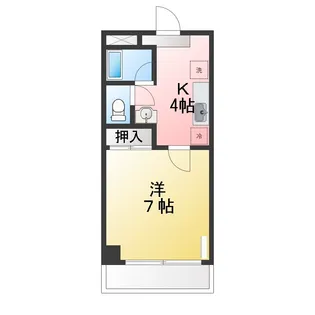 スリーコーポ大和町【3階】の間取り