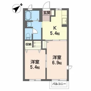プレザント・ハウスM 7【1階】の間取り