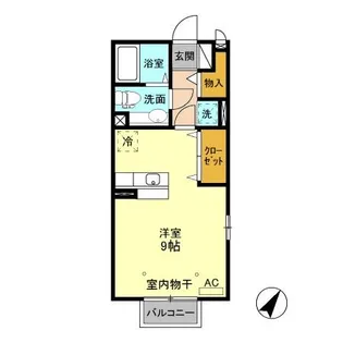 シェル駒生 C【2階】の間取り
