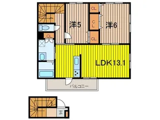 エトワール【2階】の間取り