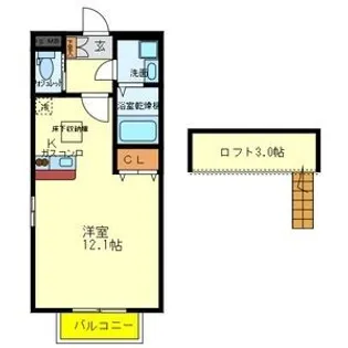 グランパルク【2階】の間取り