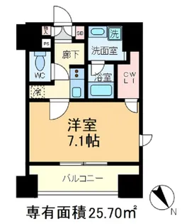 ブライズ尾久【9階】の間取り