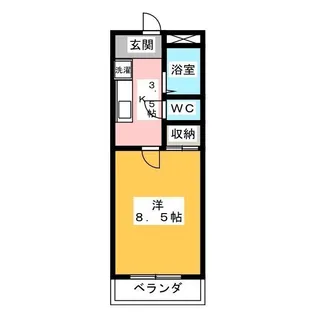 シャーンブルサト【2階】の間取り