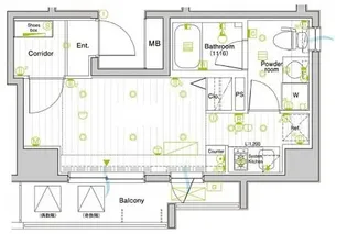 SYNEX SHINAGAWA-EBARA【9階】の間取り