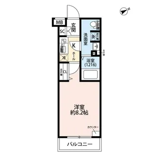 プレール・ドゥーク経堂【3階】の間取り
