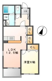 アリアーテ【1階】の間取り