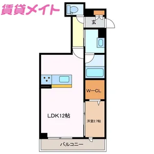 フロイデスプリング【1階】の間取り