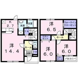 ブリッサK【1階】の間取り