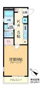 リリックコートアン・シャトー【1階】の間取り