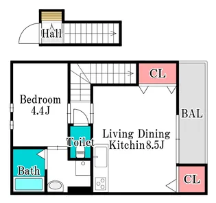 アムール雅【2階】の間取り
