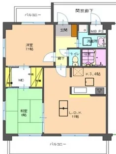 ルネスベルデ【3階】の間取り