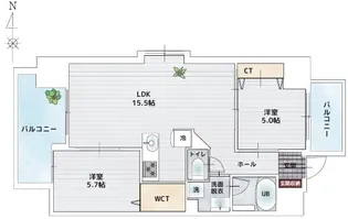 BAUHAUS大手町 NO.17【11階】の間取り