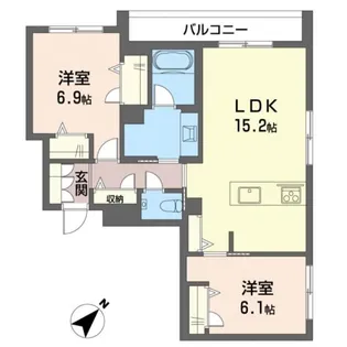 クレスティーク【2階】の間取り