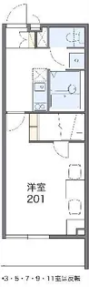 レオパレス宇都宮南【3階】の間取り