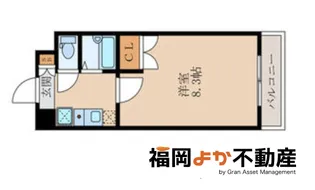 クリムゾン博多【4階】の間取り