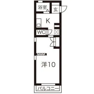 アミューズコート【3階】の間取り