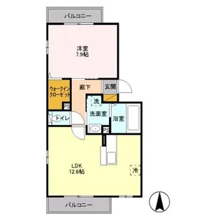 コンフォール ヴァンテ【2階】の間取り