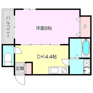 KOKOMOjs豊新【5階】の間取り
