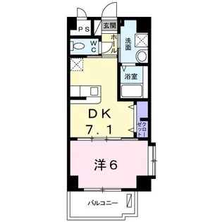 メゾン・ファミール開南【7階】の間取り