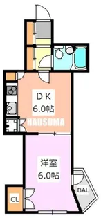 カゼッタ駒【2階】の間取り