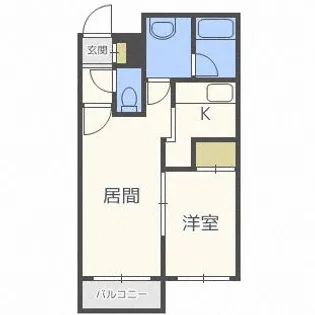 セントポーリアフラン【2階】の間取り