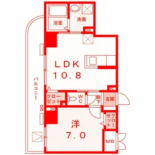 菊水レジデンス綱島II【4階】の間取り