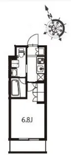 アジールコート東大井【3階】の間取り