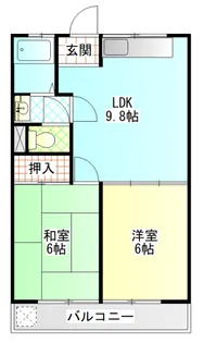 明和コーポ【1階】の間取り
