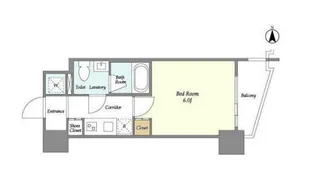 プラシア北千住【11階】の間取り