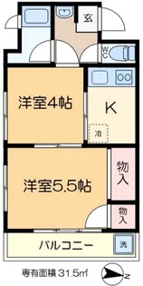 岡庭ビル【4階】の間取り