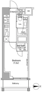 ザ・パークハビオ高円寺レジデンス【1階】の間取り