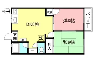 メゾン・ラフォーレ【2階】の間取り