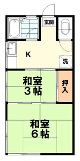 コーポ市川【2階】の間取り