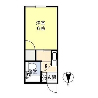 シティハイム倖【1階】の間取り