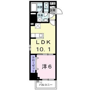 スアヴィス横須賀中央【6階】の間取り