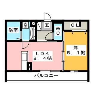MAISON MINETTE(メゾンミネット)【2階】の間取り