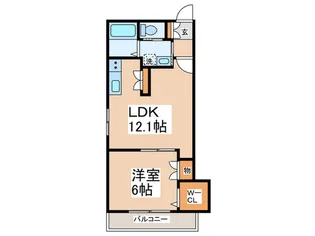 キャスティ長津田【4階】の間取り