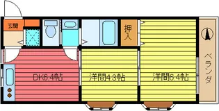 エーデルブルーメナンバー12【4階】の間取り