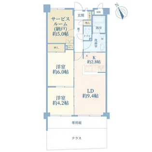 ドラゴンマンション町田壱番館【1階】の間取り