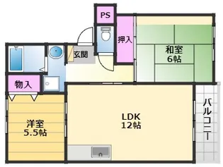グッドライフ21 B【1階】の間取り