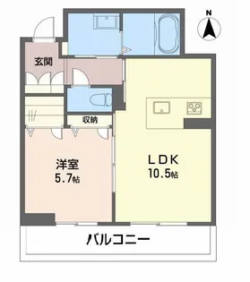 Bloom Stage 天山【2階】の間取り