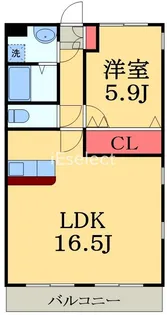 こうやマンション【2階】の間取り