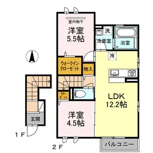 チェーロ セレーナ【2階】の間取り