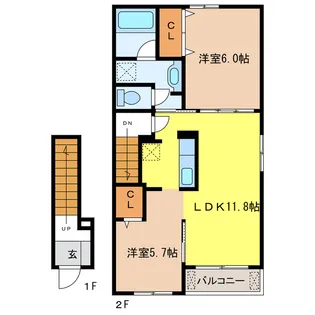 ルピナス【2階】の間取り