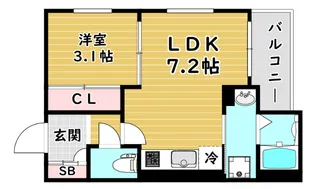 R-SMART姫島駅【2階】の間取り