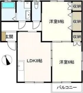 ニューショーワハイツI【2階】の間取り