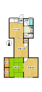 沖ハイツ【1階】の間取り