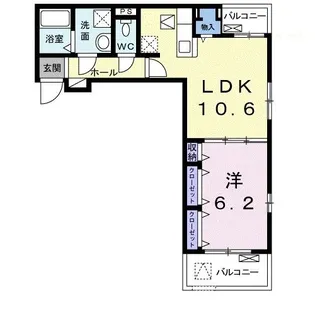 アゼリアヒルズ湘南台B【3階】の間取り
