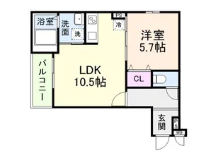 グランシールIII番館【1階】の間取り